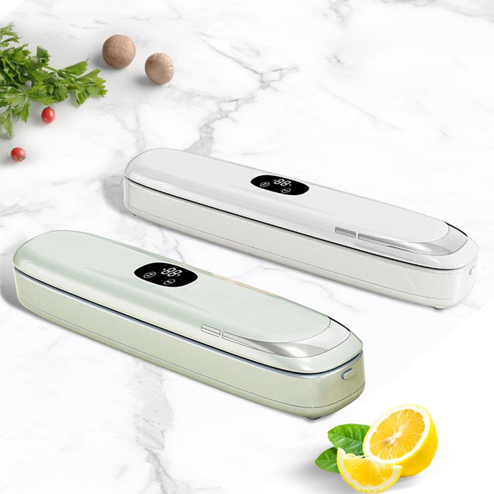 Vacuum Sealer with 10Pcs Vacuum Bags Hands-Free Food Vacuum Sealer One Touch Automatic Household Food Vacuum Sealing Machine