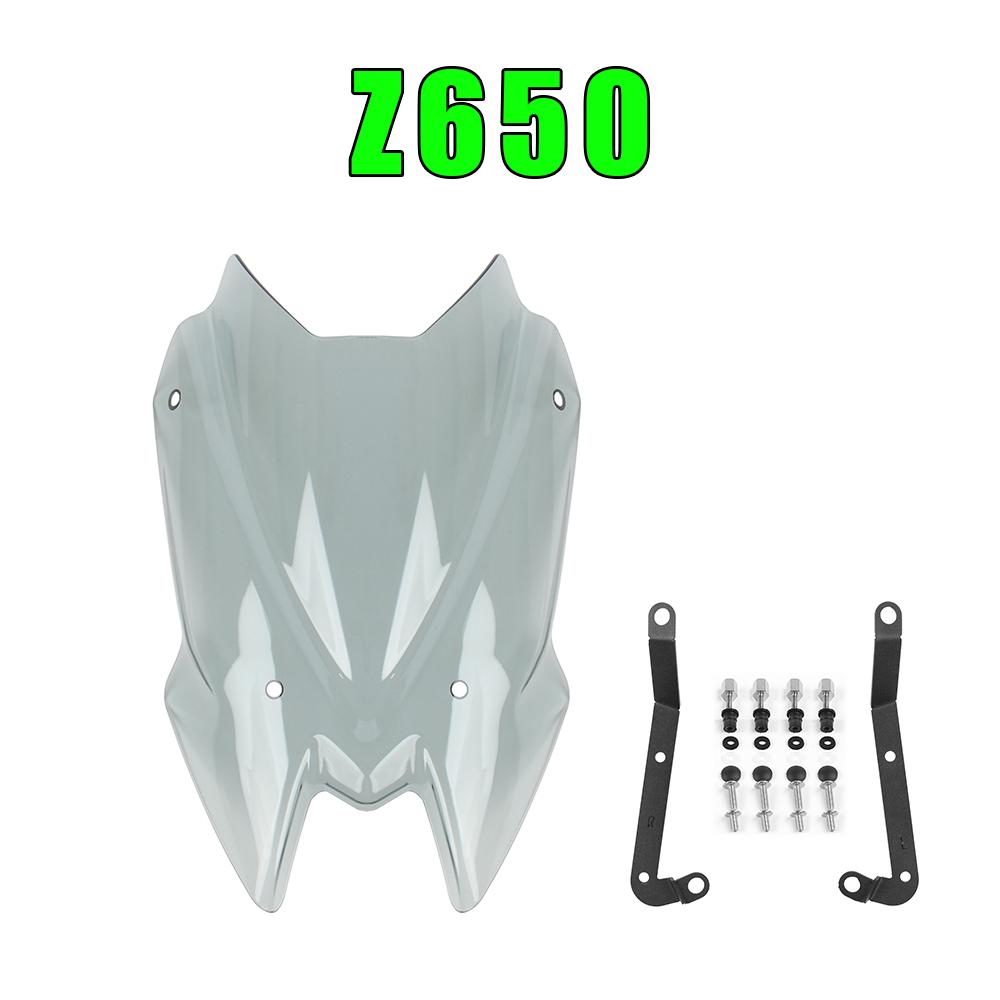 For Kawasaki Z900 Z650 Z 650 900 2020-2024 Wind Deflectors Bracket Parts Windscreen Windshield Motorcycle Screen Shield Viser