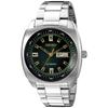 Men's SNKM97 Analog Green Dial Automatic Silver Stainless Steel Watch