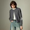 Chuyu Damen Sternenpferd Jacquard Strick Cardigan