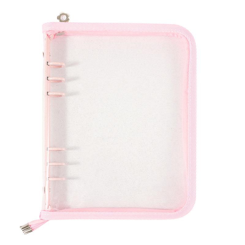 Porta carte e album fotografico con cerniera in PVC, formato A5, coreano.
