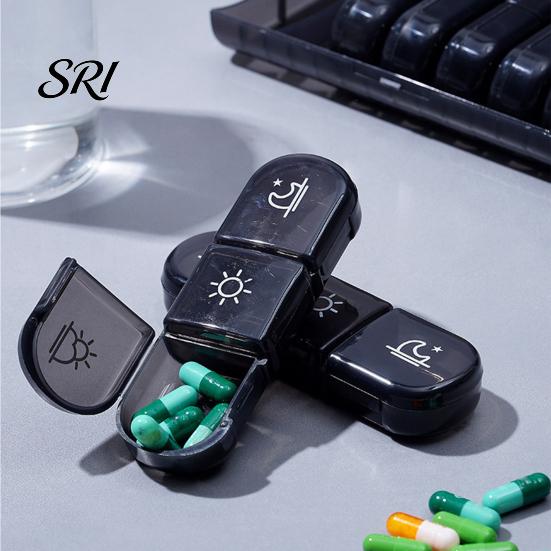 Easy To Use Pill Organizer Weekly with 21 Grids Open Flip 7 Day Container Cover Leak Proof Travel Safe Box for Health Supplements Medication Reminder
