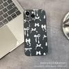 White bow is suitable for iPhone15 mobile phone case 14PROMAX all-inclusive 13/11 anti-drop 16/15 protective case 17.
