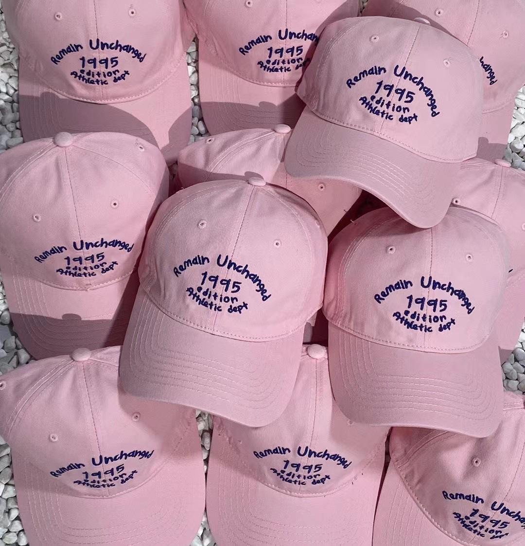 

Big brim baseball cap female face small soft top simple and versatile four-season embroidered cap