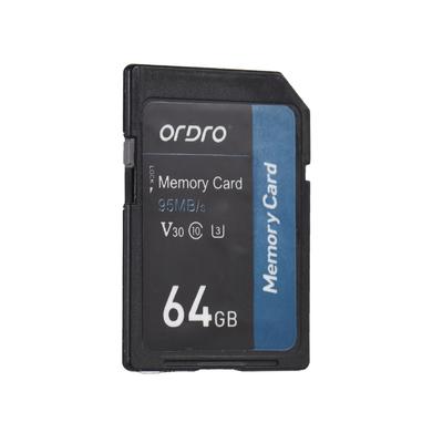 ORDRO 64GB paměťová karta SD karta V30 třídy 10 95 MB/s vysoká rychlost pro digitální videokamery a videokamery