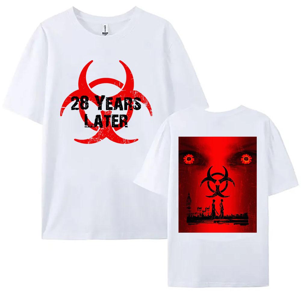 

Women Clothing Horror Film 28 Years Later Tshirts Summer Cotton Movie Graphic T Shirt Casual Oneck Female Teeshirt Streetwear S