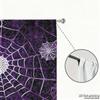 Piece Set High Definition Digital Printed Curtainspurple Spiderweb Style Curtainhome Decoration Curtains Made Of Polyester