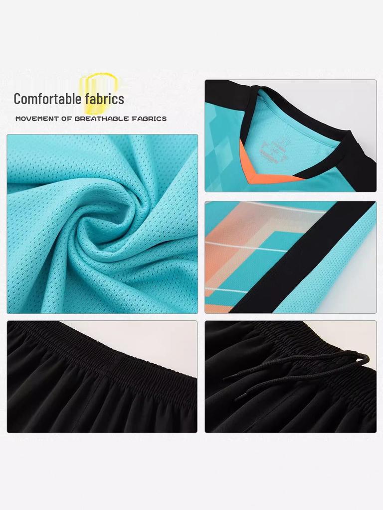 Children's Quick-Dry Breathable Soccer Kit: 4-Piece Training Set for Boys & Girls
