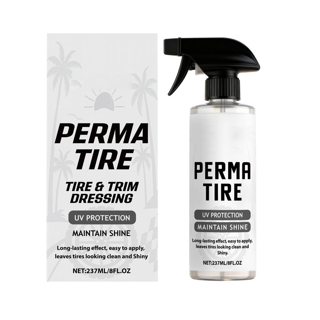 Tire enhancer, a daily polishing and maintenance agent for car tires to achieve a glossy black finish(237ml)