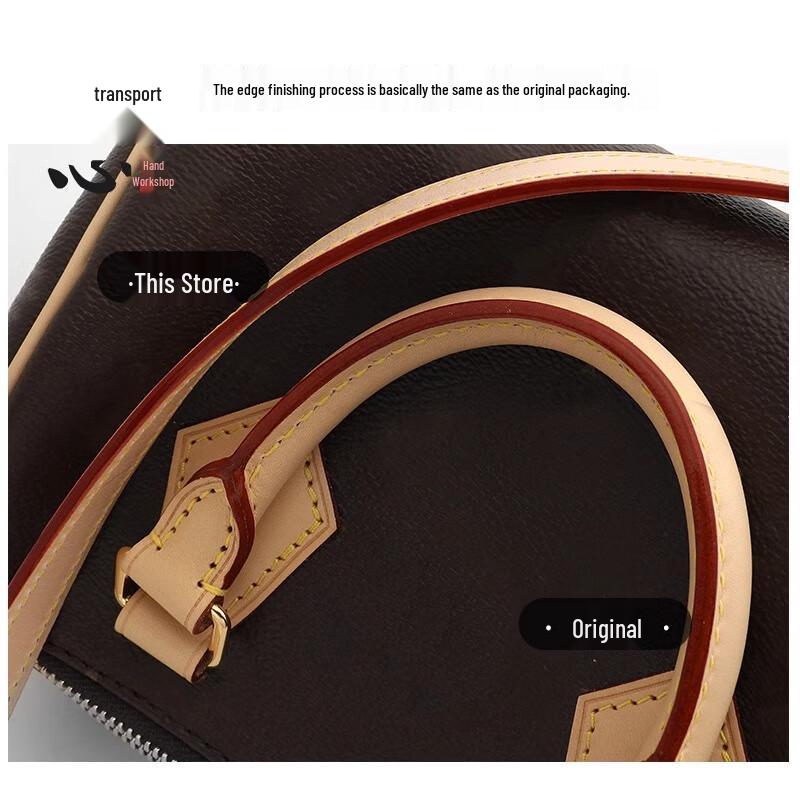 Handmade Leather Replacement Strap for LV Speedy 20/25