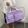 Large Capacity Polka Dot Travel Handbag Soft Material Travel Luggage Bag  Outdoor Camping