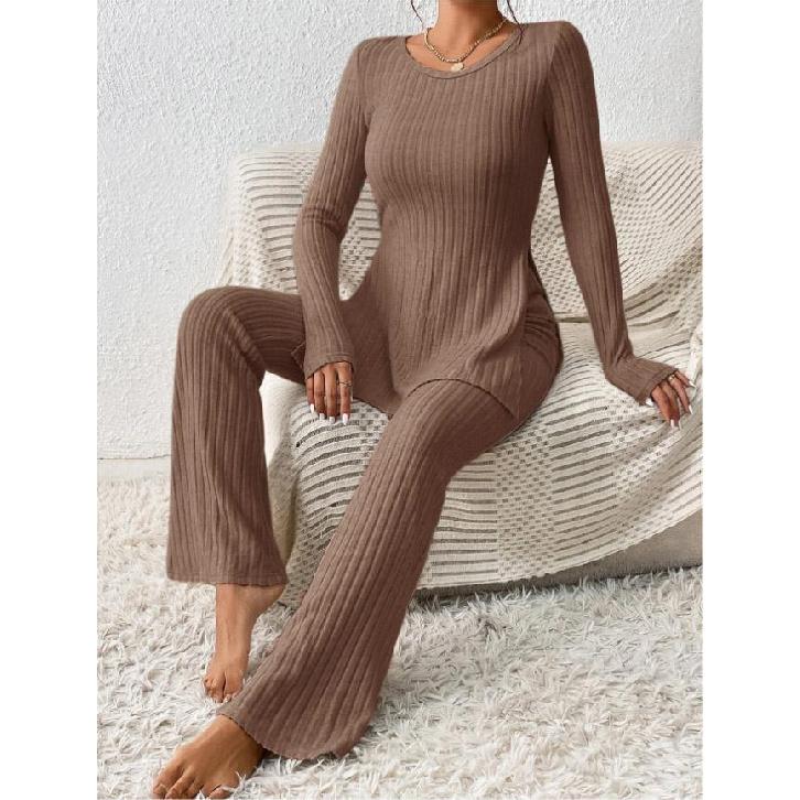 Women'S Spring And Summer New Comfortable Casual Sports Daily Commuting Fashionable Solid Color Clothing Set