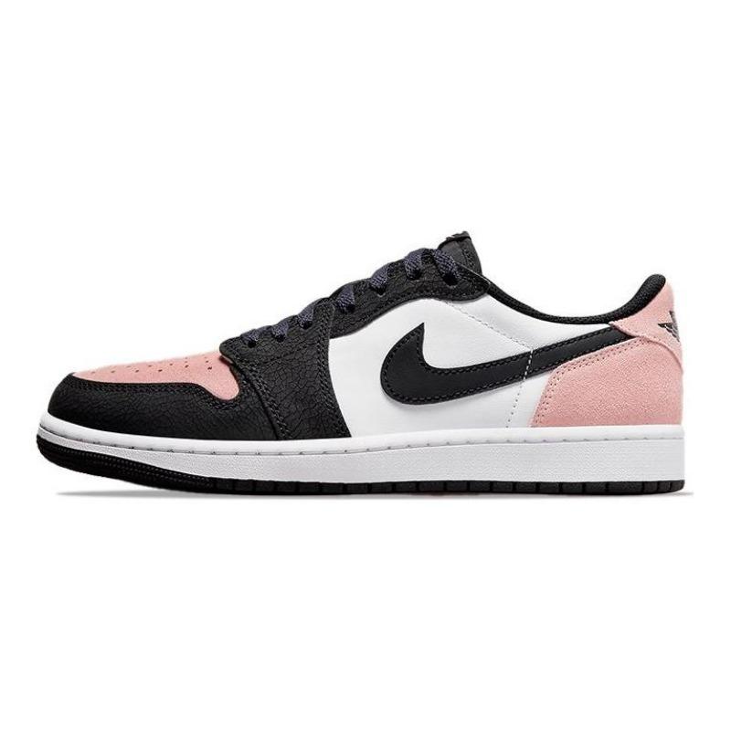 Air Jordan 1 low-top basketball shoes black/pink unisex GS CZ0858-061 40