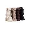 Cotton vest women's short autumn and winter new thickened cotton vest slim-fit hooded belt warm jacket