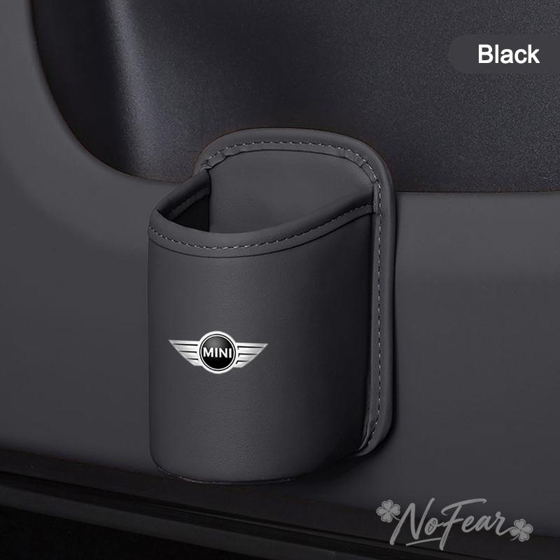 Leather Car Seat Drink Rack Cup Box Accessory For BMW Mini Cooper Countryman Clubman R55 R56 R60 F54 F55 F56 F60 Car Stickers