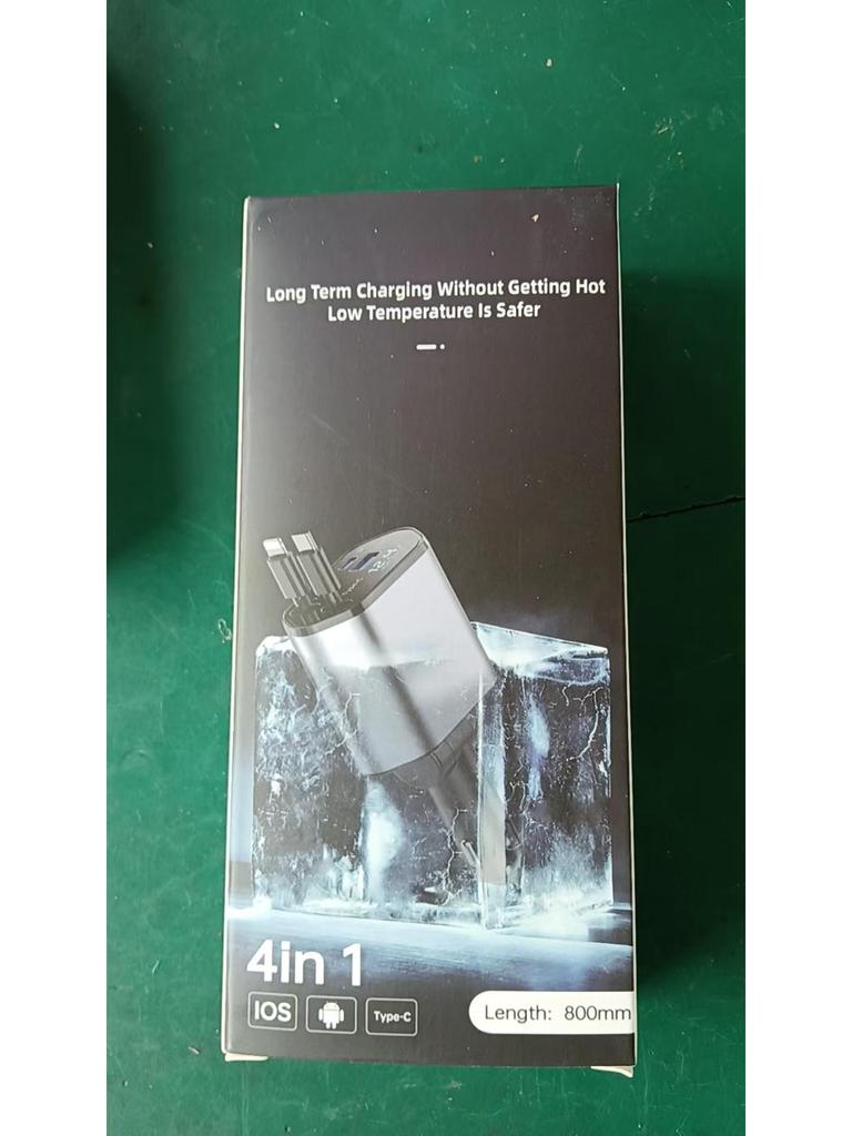 120W Aluminum Alloy Car Charger with Retractable Cable, Super Fast Charging, Four-in-One for Apple Devices