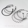 Unisex Invisible Metal Headband: Non-tightening Sports Hairband, Wave Hair Tie, Face Mask & Washing Accessory.