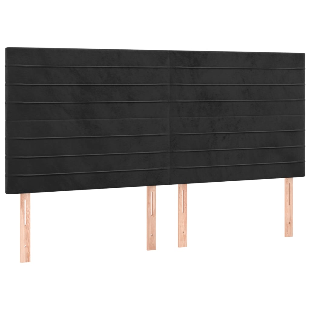 Vidaxl Struttura Letto Senza Materasso, Nera, 140X200 Cm, Velluto