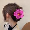 Tropical Plumeria Hibiscus Hair Clips for Women Lightweight Non Slip Grip Beach Wedding Vacation Party Hair Accessories