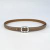 Slim Genuine Leather Women's Belt Decorative Casual Pants Jeans Inlaid with Pearl Rhinestones Sweet and Fashionable Women's Belt