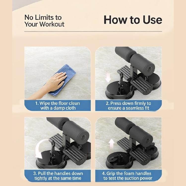 Light Weight Sit Up Assist Device Abdominal Trainer Perfect For Home Or Gym Use Provide Secure Foot Anchoring Systems