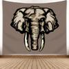 Elephant Printed Tapestry Wall Hanging Decoration Beach Mat Blanket