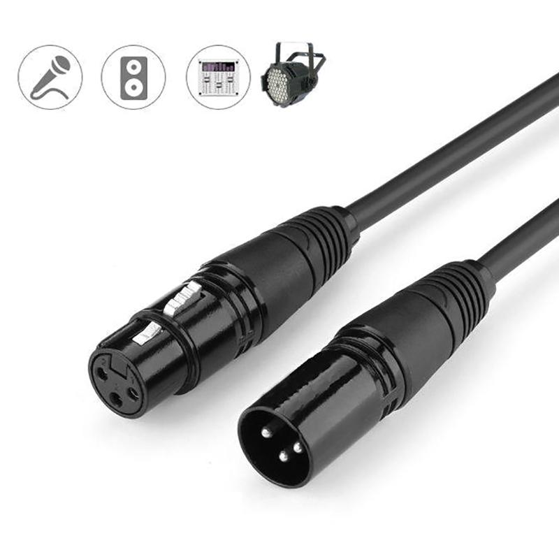 Dmx 3-Pin Dmx512 Male To Female Cable Led Par Stage Lights Dmx Signal Line Dj Equipment Dmx512 Signal Line Xlr Connector