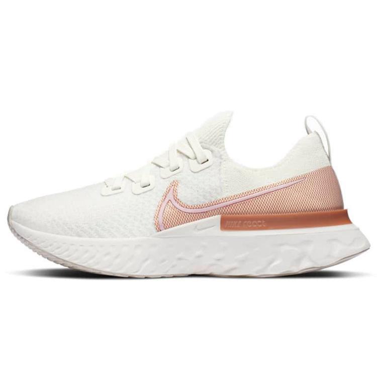 Nike React Infinity Run Flyknit Sail Metallic Copper Women's CD4372-103 cm