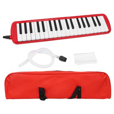 37 Piano Keys Melodica Musical Instrument for Beginners with Carrying Bag(Red)