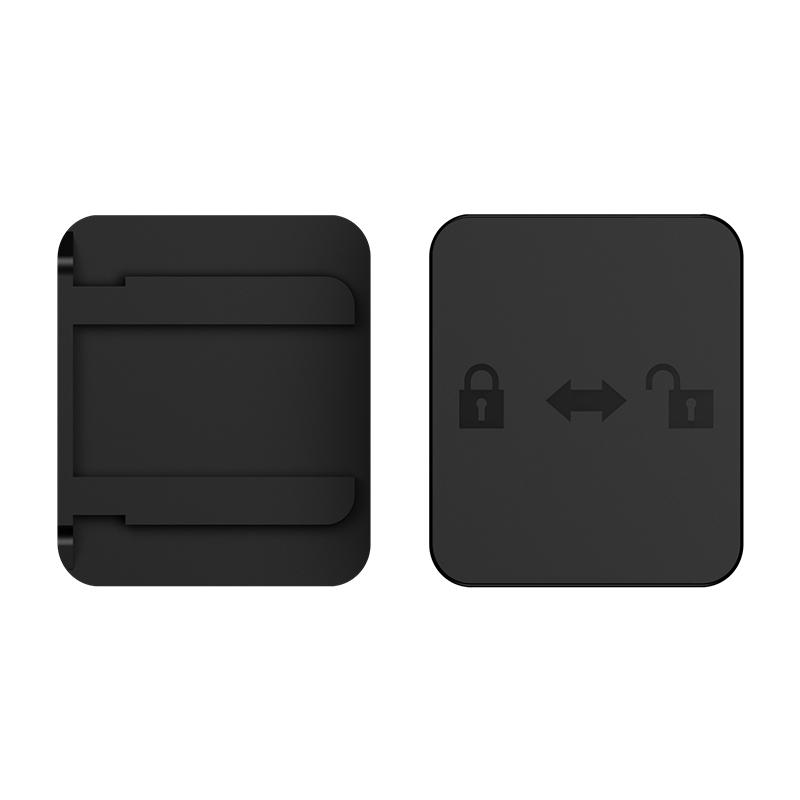 Abnehmbarer, klebstofffreier Auto-ETC-Halter mit Befestigung durch doppelseitiges Klebeband.