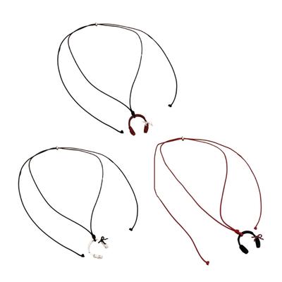 Trendy Headphone Pendant Necklace Lightweight Neck Chain Adjustable Clavicle Chain for Adults Stylish Jewelry Gift
