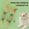 Cat Toys Silvervine Chew Stick Polygonum Kitty Raffia Grass Pet Supplies Cleaning Teeth Stick Pet Bite Hemp Rope Cat Toy