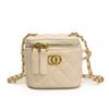 Childrens Fashion Lattice Print Solid Color Crossbody Bag With Pu Material For Toddler Girls Daily Use