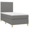 VidaXL Slat Bed Base with Mattress and LED, Upholstered Bed, Single Bed, Adult Bed for Interior Bedroom, 3135230