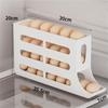 Automatický posuvný držák na vejce Úložná krabice Košík na vejce Organizér kontejneru Skládací lednička Dávkovač vajec do kuchyně
