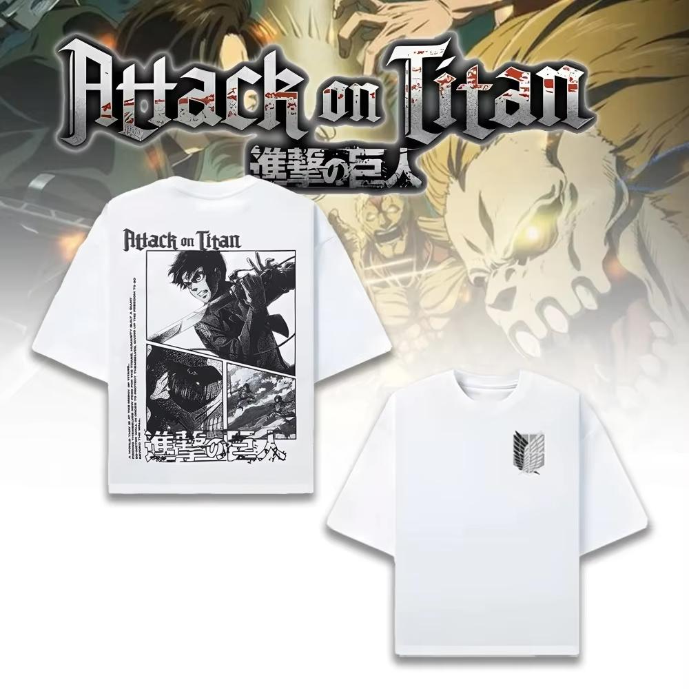 2026 new Attack on Titan Mens and Womens TShirts  Japanese Anime TShirts  SpringSummer New Design  Basic Style