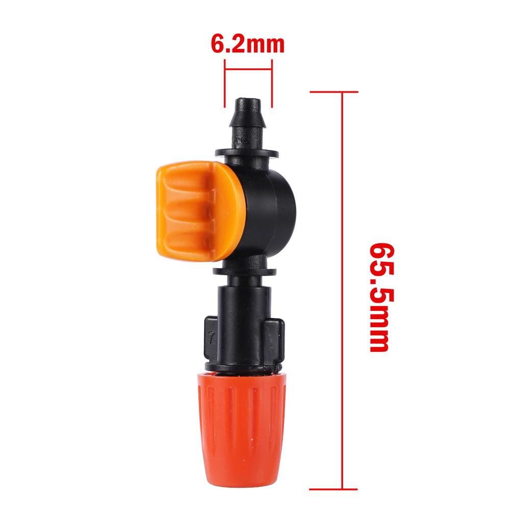 20Pcs Adjustable Orange Misting Nozzle Garden Greenhouse Terrace Watering Cooling Landscape Sprayer Flower Plant Irrigation Tool