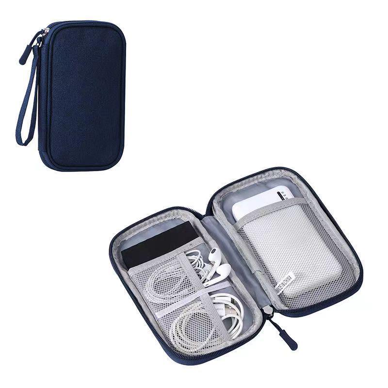 Multi-purpose Digital Gadget Organizer: Storage for Cables, Earphones, Mobile Devices, and U Disks, Portable Handbag and Clutch.
