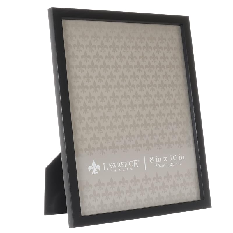Lawrence Frames Chloe Contemporary Picture Frame, 8x10, Black 8x10 чёрный
