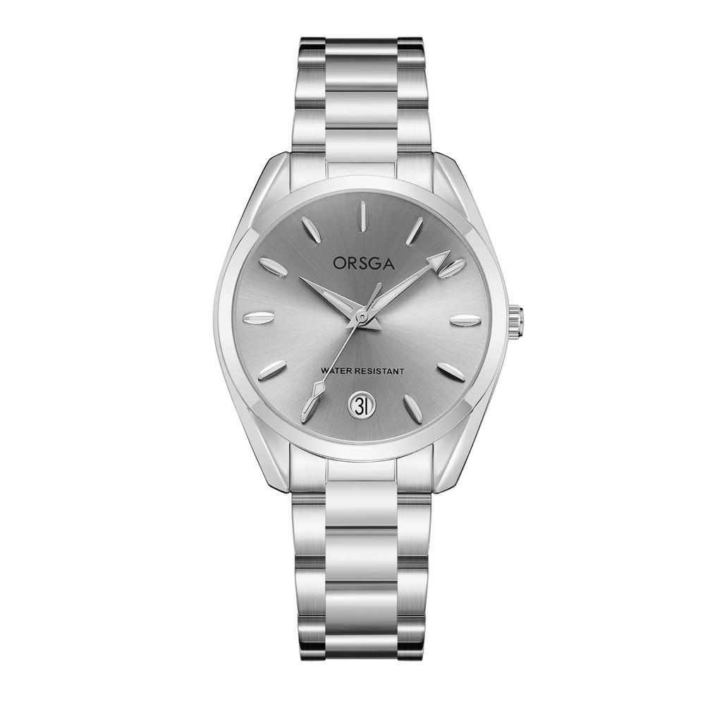 Luxury Women's Watch 34mm Fashionable Stainless Steel Rhinestone Pink Minimalist Girl Clock Outdoor Travel Women Wrist Watches