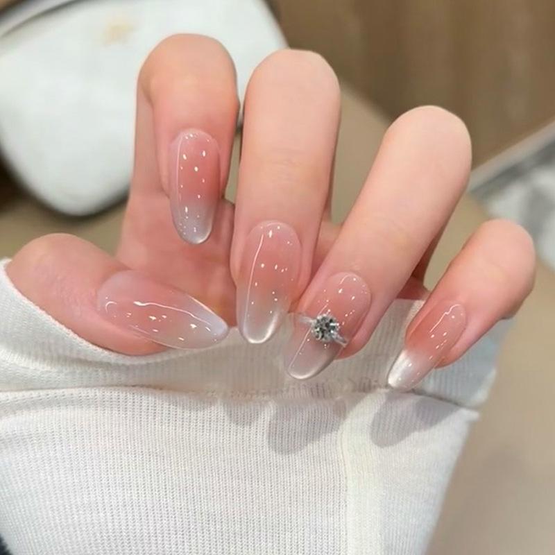 

Кошачий глаз Хай-энд Румяна Градиент Новогодний Дизайн Ногтей Типсы - Популярный Стиль Острой Девушки Носибельные Ногти Handmade Nails XS #10 pcs/bag