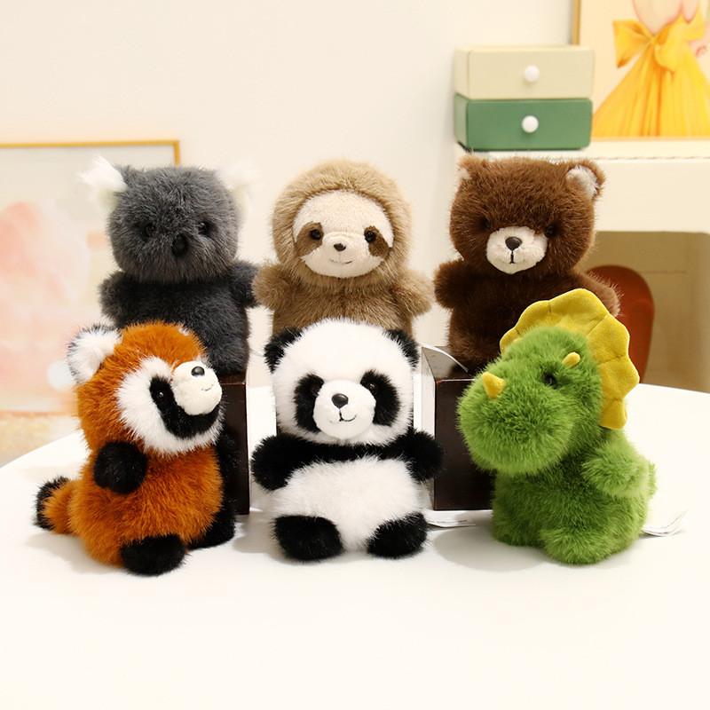 Style Cute Cartoon Plush Panda Keychain Pendant Car Decor For Kids And Teens