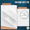 3 Pack White Legal Pads 8.5 x 11 Note Pads, Wide Ruled Notepads, Micro Perforated Lined Note Writing Pads 30 Sheets per Notepad Double-Side Printed