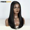 FREEDOM Hair Synthetic Lace Front Wigs For Black Women Straight Bob Wigs 22 inch Easy Wear Ombre Brown Blonde Wig Cosplay Wig