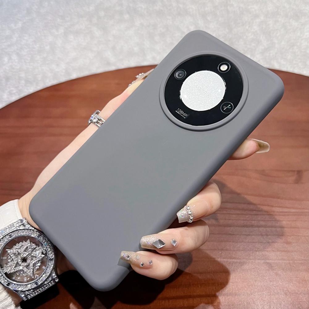 For Honor X60 5G Case Skin-Friendly Liquid Silicone+PC Phone Cover