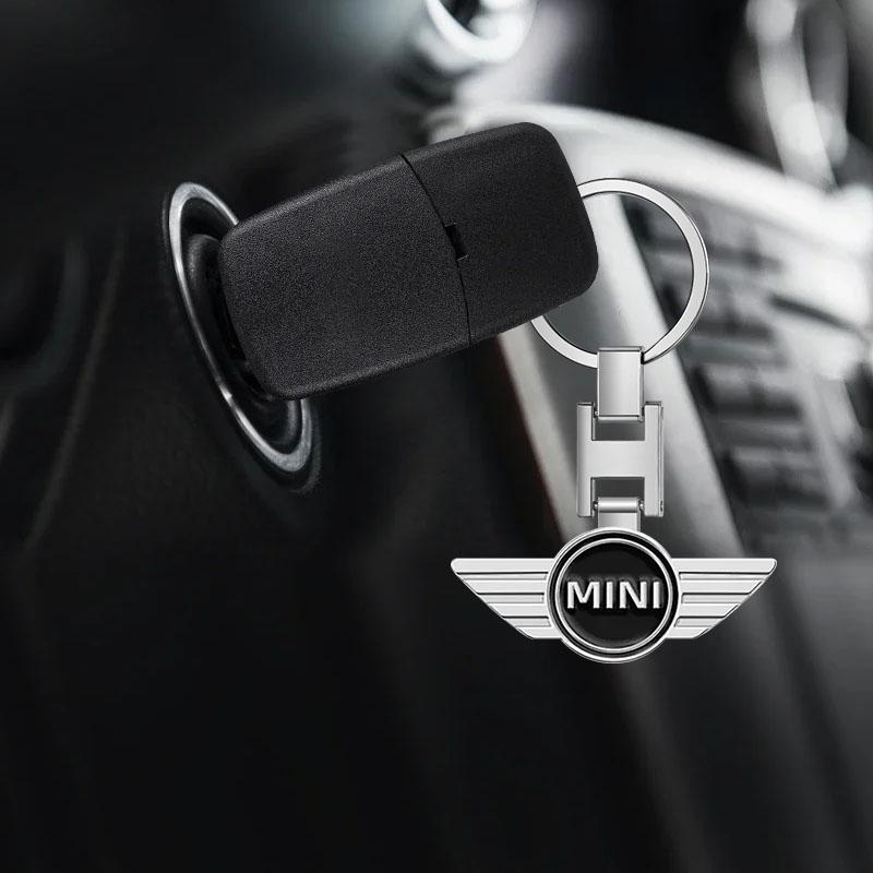 1 Stück Auto-Emblem Schlüsselanhänger Schlüsselring Zubehör Für BMW Mini Cooper F54 F55 F56 R56 R60 SONE Roadster Clubman Coupé