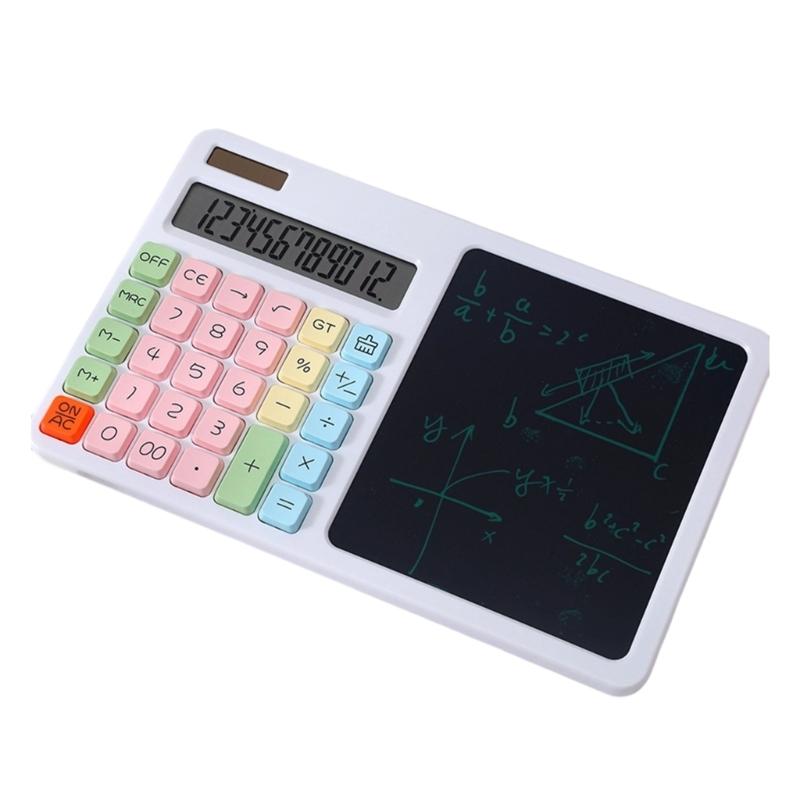 Desktop Calculator with 12 Digit Large LCD Display Mini Calculator Standard Function for Office Home School Table