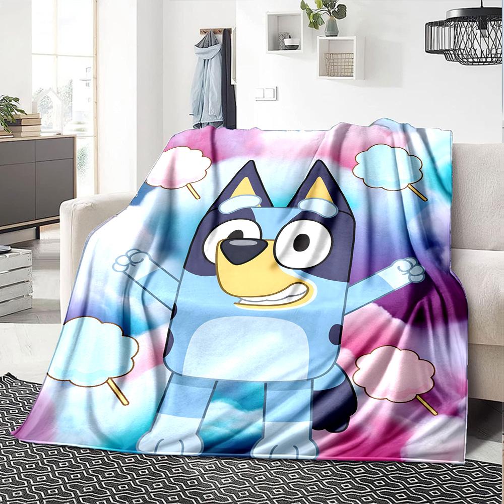 Bluey Blanket Durable Comfort Perfect for Office Chair Chair Bed for All Occasions Warmthful Decor Ideal Gift For Birthday Valentine'S Day