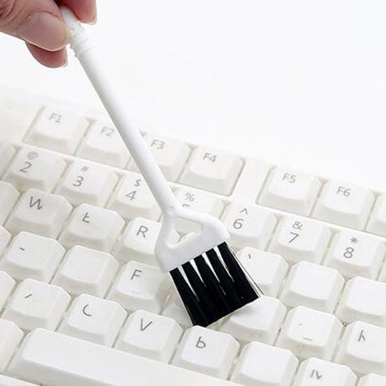 4Pcs Manual Keyboard Brush Ergonomic Long Handle Garlic Coffee Machine Cleaning Brush Household Supplies