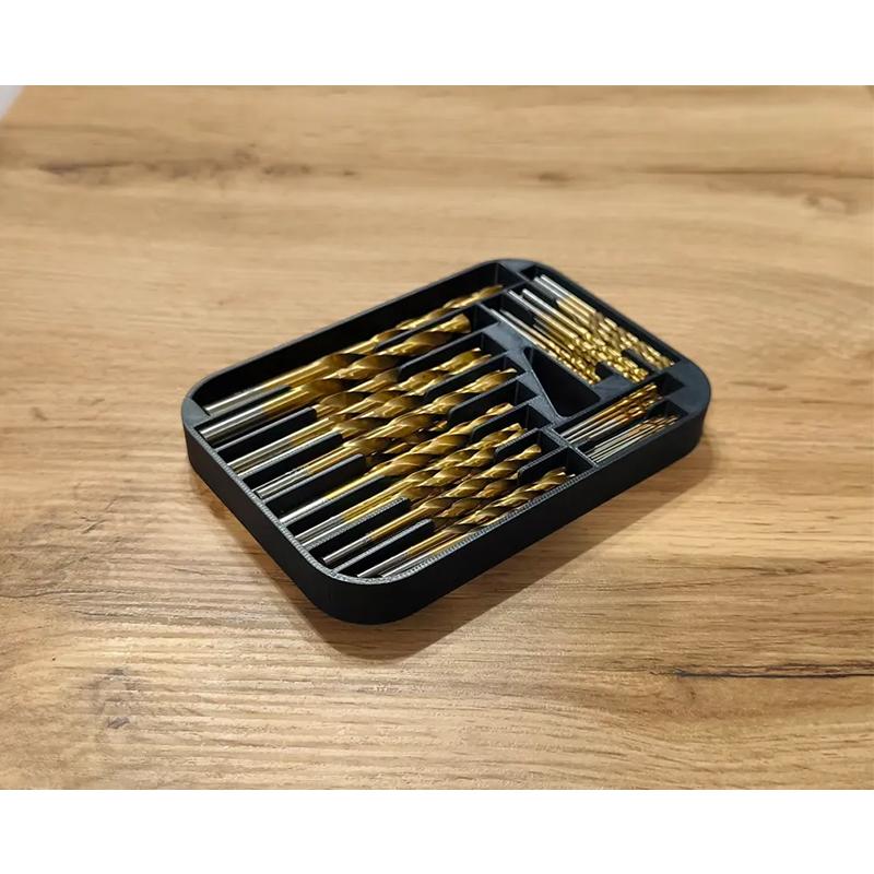 Drill Bit Storage Case Multi-Specification Holder Workshop Desktop Drawer Organizer Garage Tool Organizer